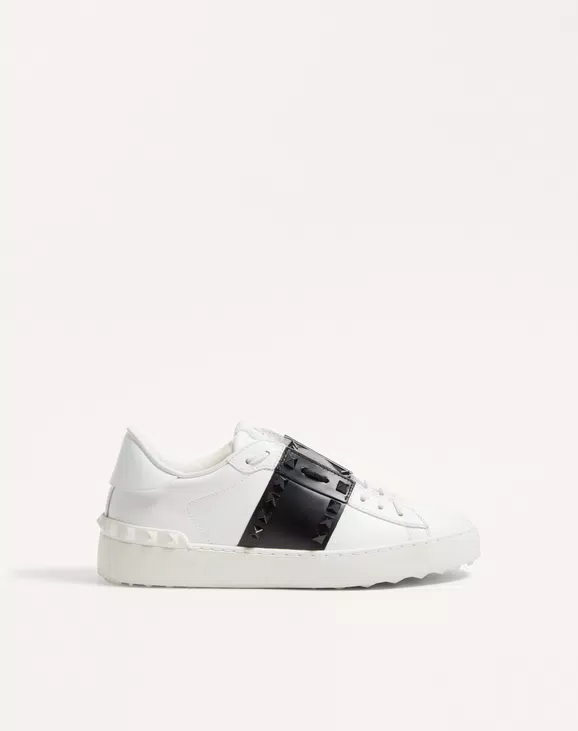 Valentino Rockstud Untitled Sneaker In Calfskin Leather With Tonal Studs - Image 1